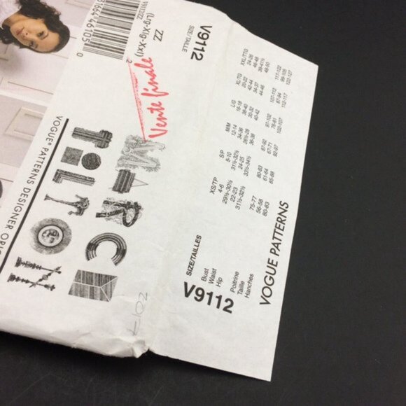 Vogue 9112 Marcy Tilton Cirque Dress Pattern Lrg Xlg Xxl Uncut Asymmetrical Easy - Picture 5 of 10